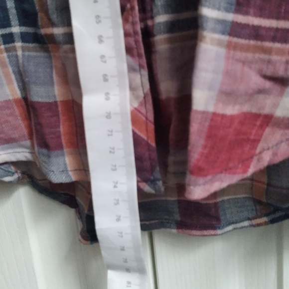 Artizia Community Veritas Carmine Plaid button Shirt top, Small, New - Picture 6 of 10